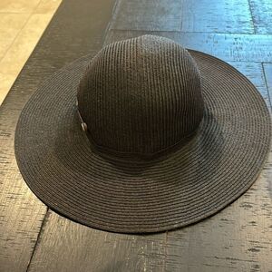 San Diego Hat Company Black Floppy Straw Beach Hat One Size Summer​​​​​​​